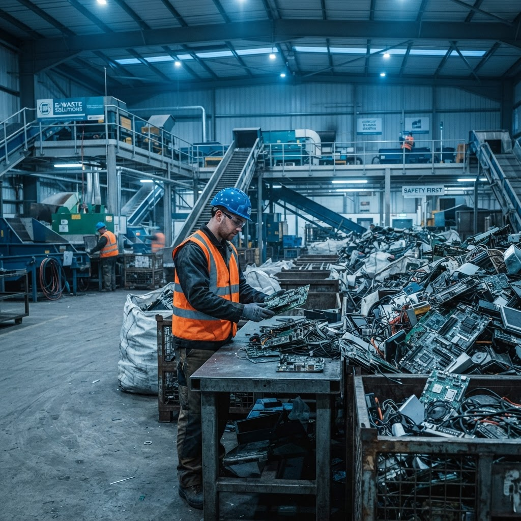 REGATRON industrial e-waste processing facility